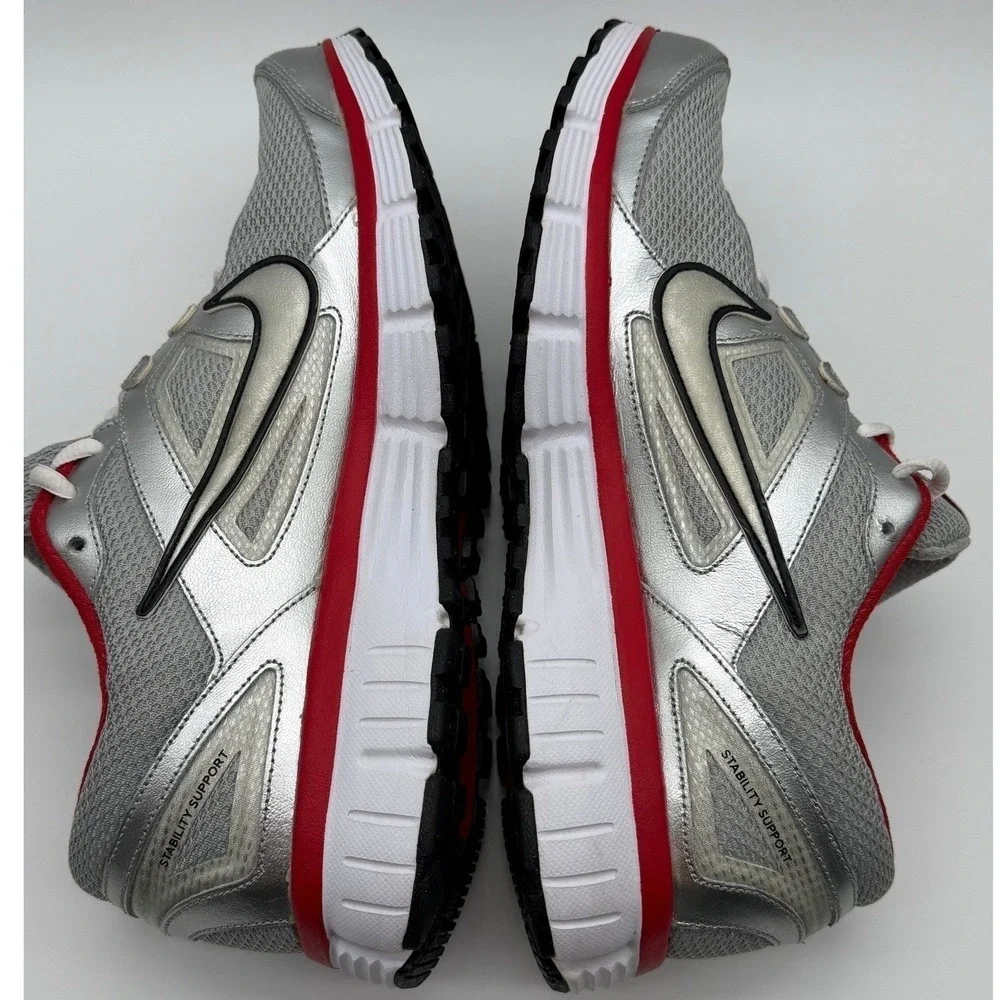 NIKE Dual Fusion‎ ST Men's Size 11 1/2 Stability Red Gray 0058 Gently Used 0058